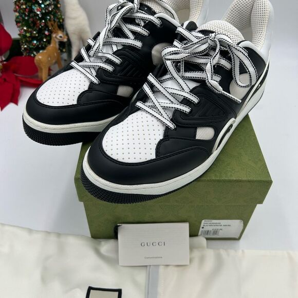 Men’s Gucci basket, low top sneakers size 8, made in Italy - Picture 6 of 9